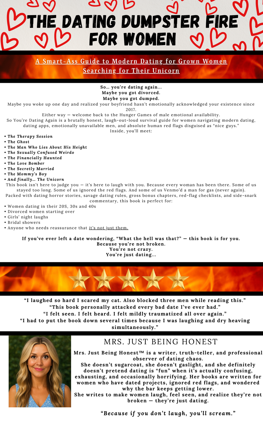 The Dating Dumpster Fire for Women-A Smart-Ass Guide on Modern Dating for Adult Women Searching for Their Unicorn